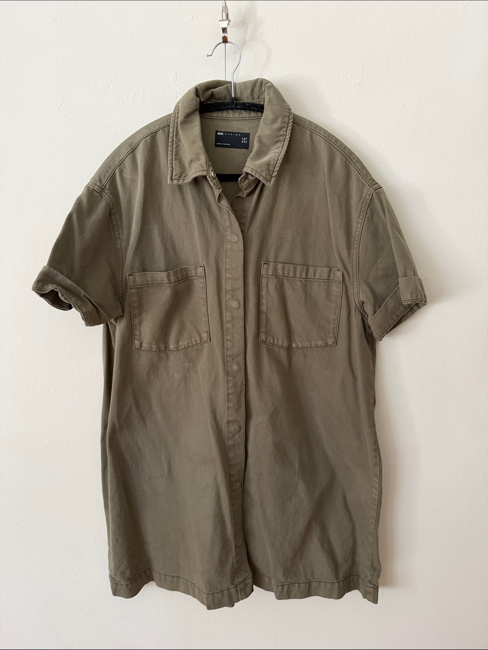 Women’s Olive Oversized Utility Dress